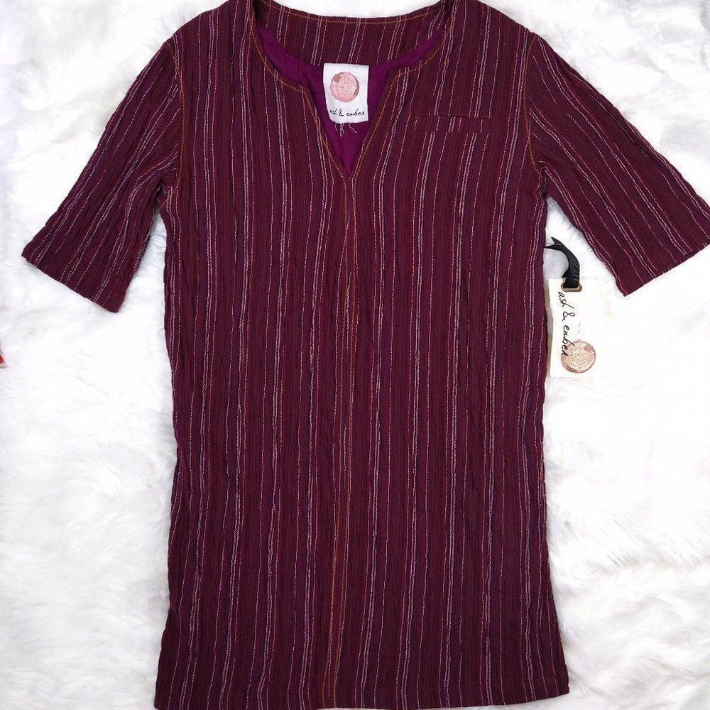 Ash & Ember 3/4 Sleeve Shift Dress